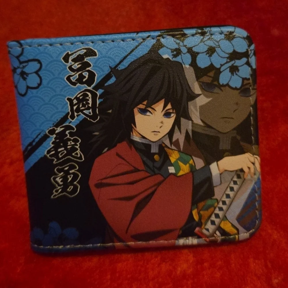 New demon slayer Giyu Tomioka anime manga leather wallet